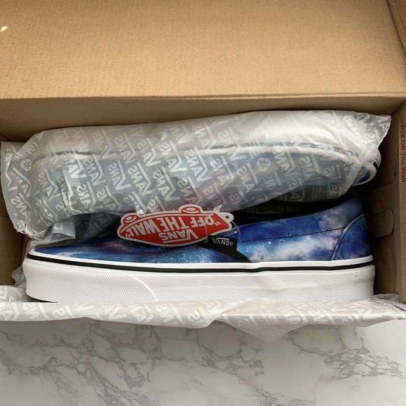 VANS Women’s NIB Classic Slip On Shoes Galaxy Blue - Picture 8 of 10